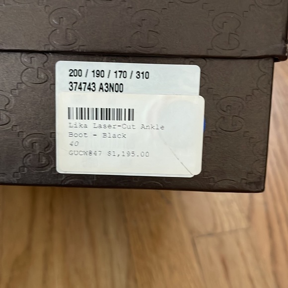 Gucci - Lika Laser Cut Ankle boot black size 40 - Picture 9 of 11